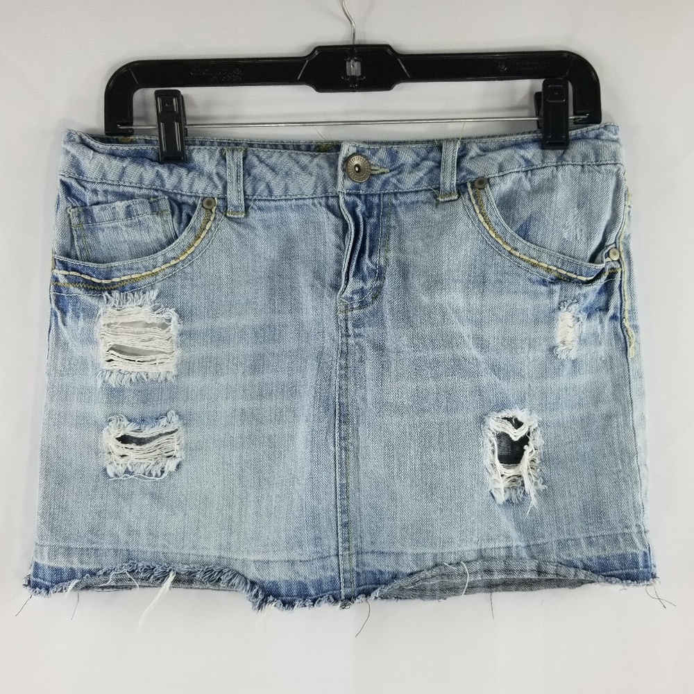 Mudd Women's Skirt Cut-Off Denim